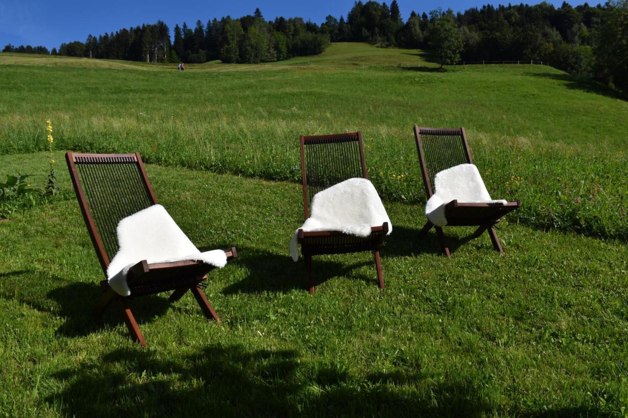 Ferienwohnung Brittenberg Alpaka Schwarzenberg im Bregenzerwald Exterior foto